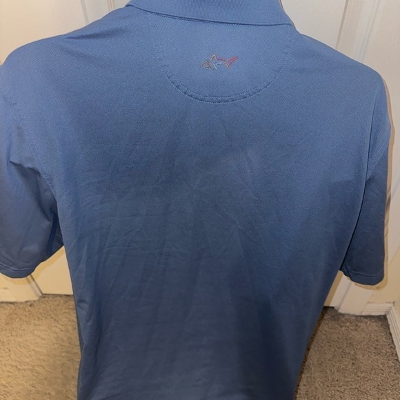 Men’s used play dry Greg Norman collection size M medium blue golf shirt polo - Picture 3 of 4